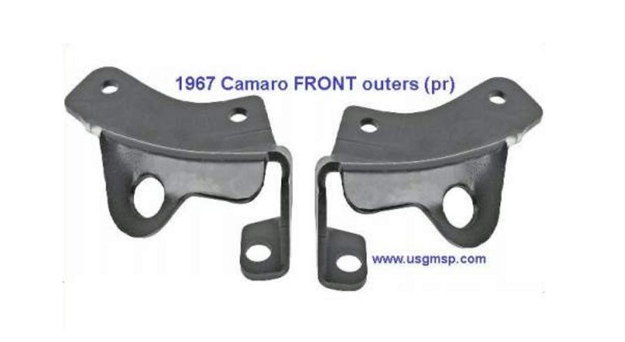 Bracket - Bumper Front Outer - 67 Camaro (ea)